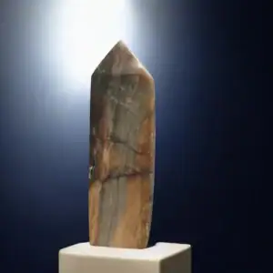 Naraven sfalerit druzy stolp s sijočimi kristali, močan kristal za prizemljitev, fokus in vitalno energijo