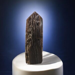 Naraven sfalerit druzy stolp s sijočimi kristali, močan kristal za prizemljitev, fokus in vitalno energijo