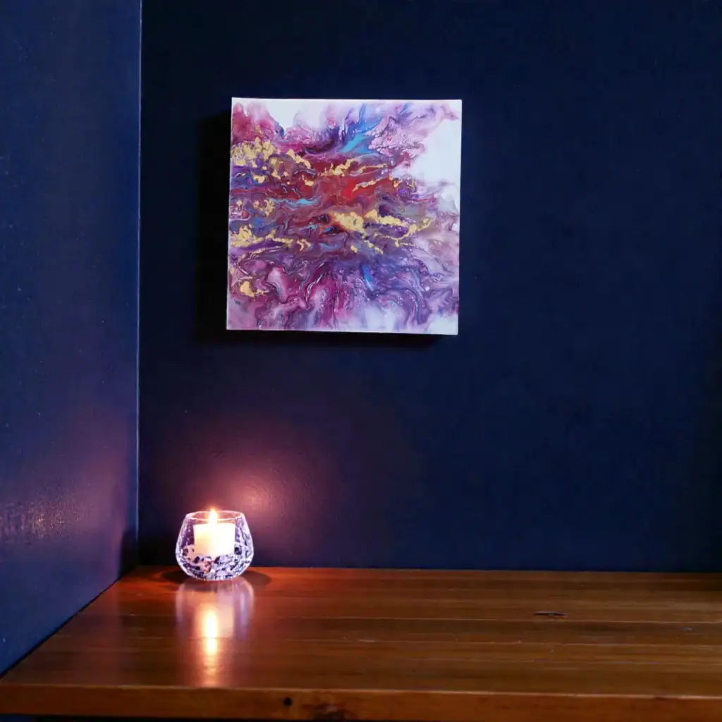 Akrilna unikatna slika 25x25 cm