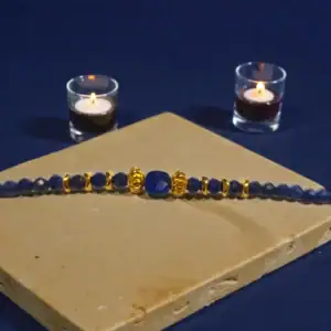 Zapestnica iz lapis lazulija za jasnost, modrost in samozavesten izraz