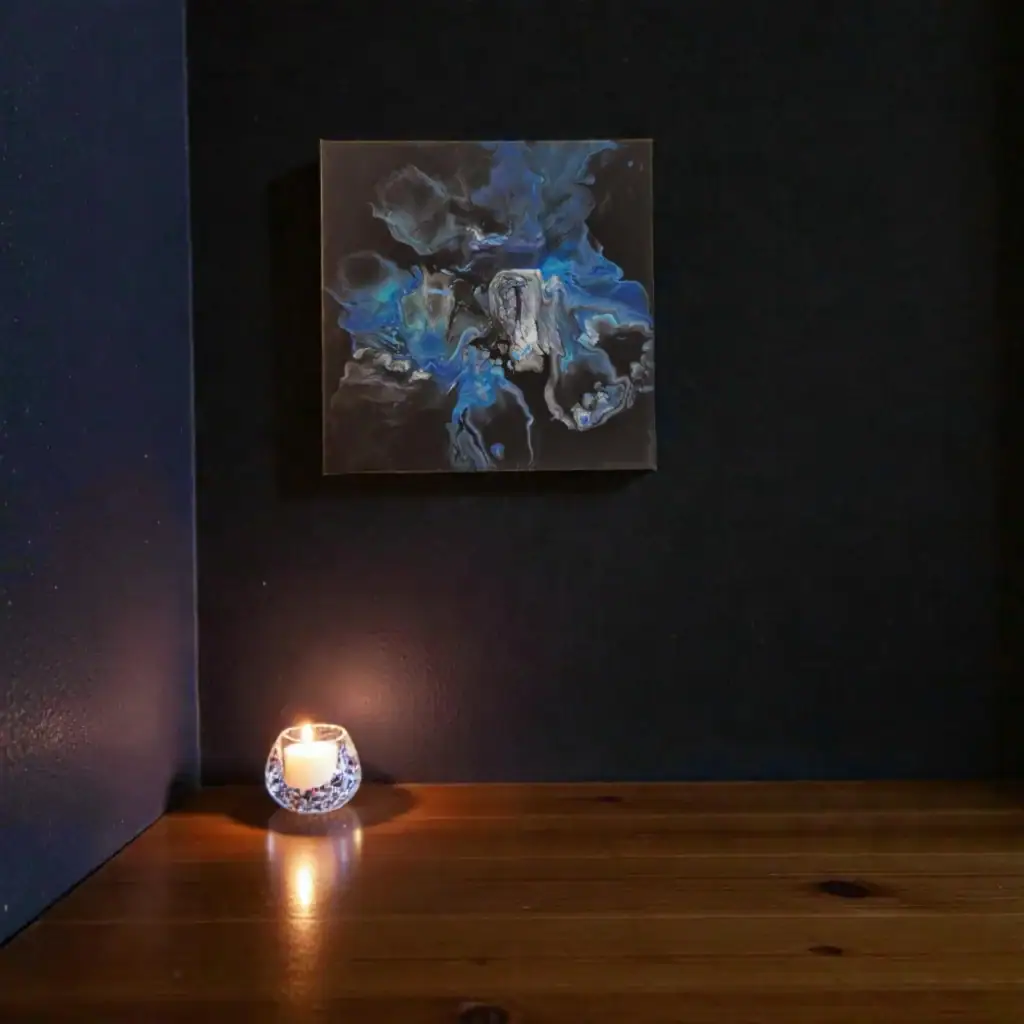 unikatna akrilna slika tišina globin