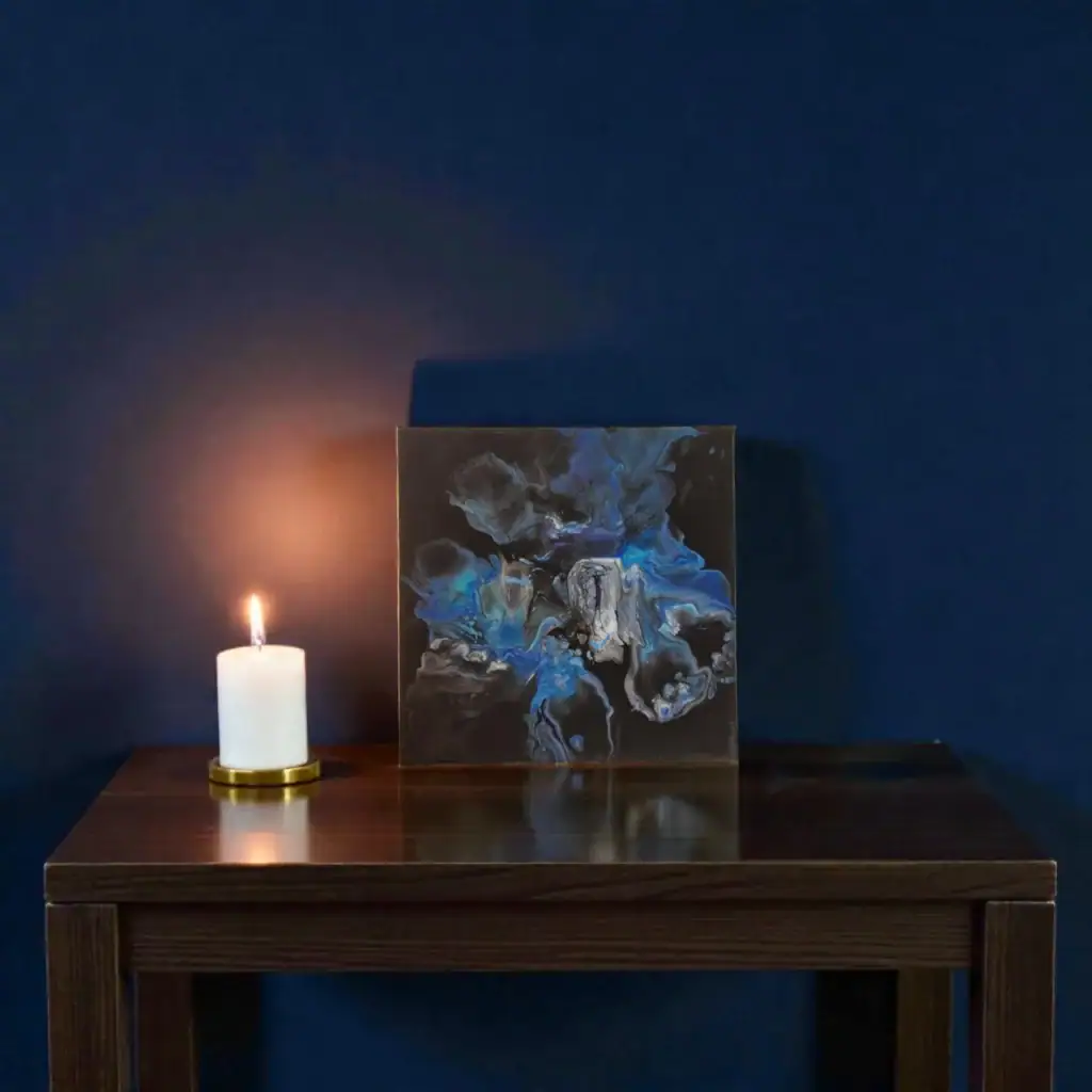 unikatna akrilna slika tišina globin