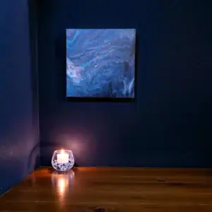 unikatna akrilna slika valovi miru