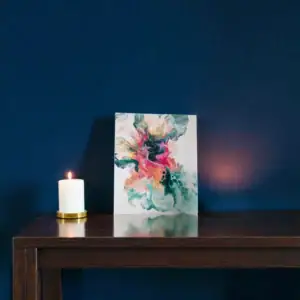 unikatna akrilna slika cvetenje duše