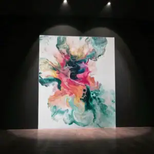 unikatna akrilna slika cvetenje duše