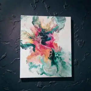 unikatna akrilna slika cvetenje duše